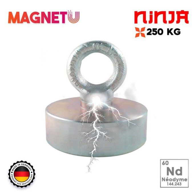 AIMANT NÉODYME NINJA 250 kg ( simple face )