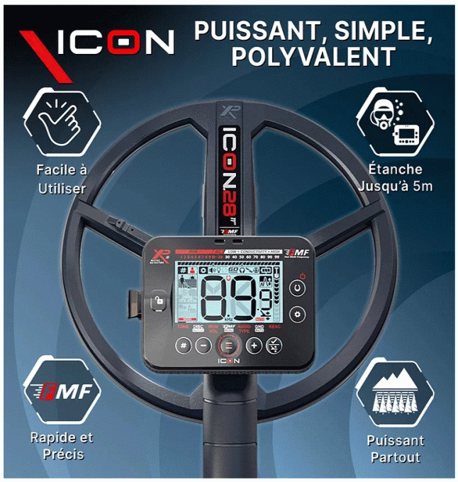Détecteur XP ICON - RC - 28 FMF
