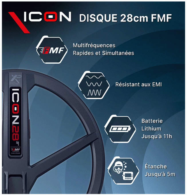Détecteur XP ICON - RC - 28 FMF