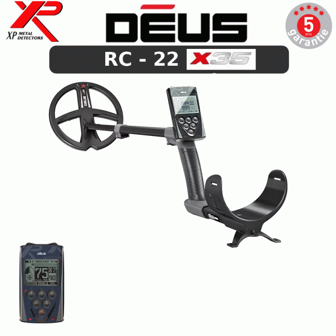 Détecteur XP DEUS - RC - 22X35 