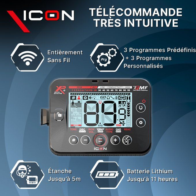 Détecteur XP ICON - RC - 28 FMF - WSA ST
