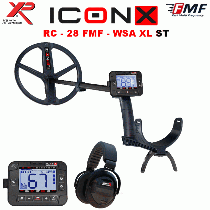 Détecteur XP ICONX - RC - 28 FMF - WSA XL ST  