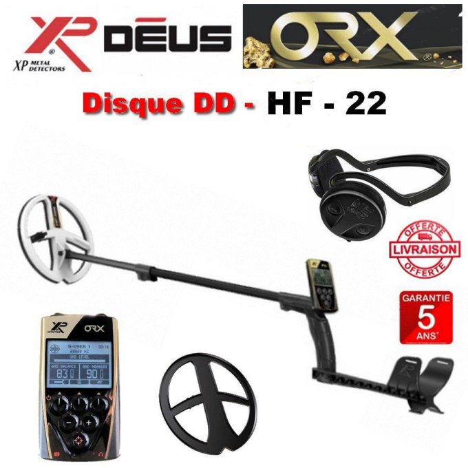 DÉTECTEUR DE MÉTAUX XP - ORX complet - D22 HF - 