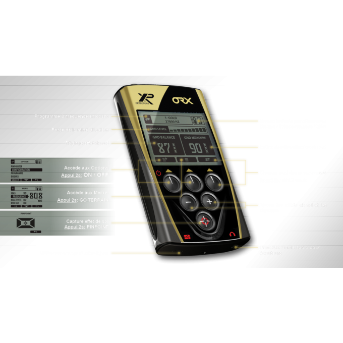 DÉTECTEUR DE MÉTAUX ORX  DD 28cm X35
