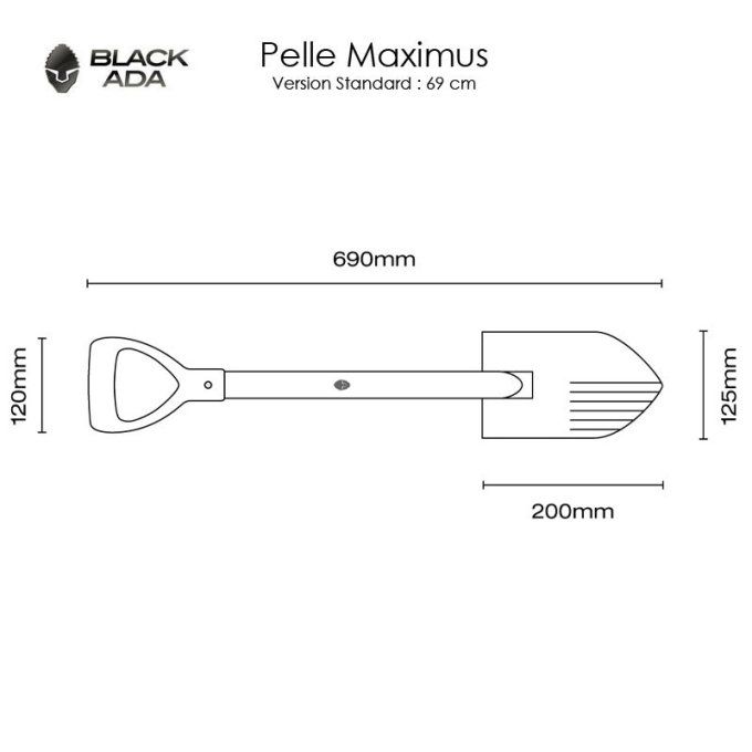 PELLE BLACK ADA  MAXIMUS - 69cm