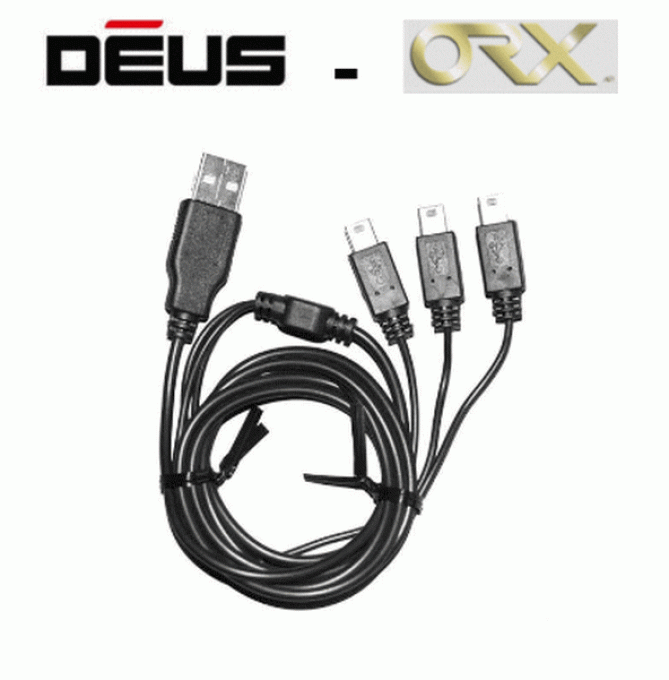 CHARGEUR CÂBLE USB 3 SORTIES POUR  XP DÉUS / ORX