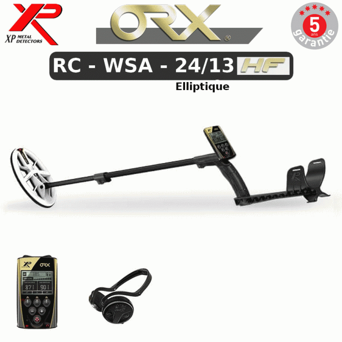 DÉTECTEUR DE MÉTAUX XP ORX - RC - WSA - Elliptique HF 24/13 