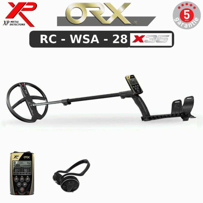 DÉTECTEUR DE MÉTAUX ORX - RC - WSA - 28cm X35